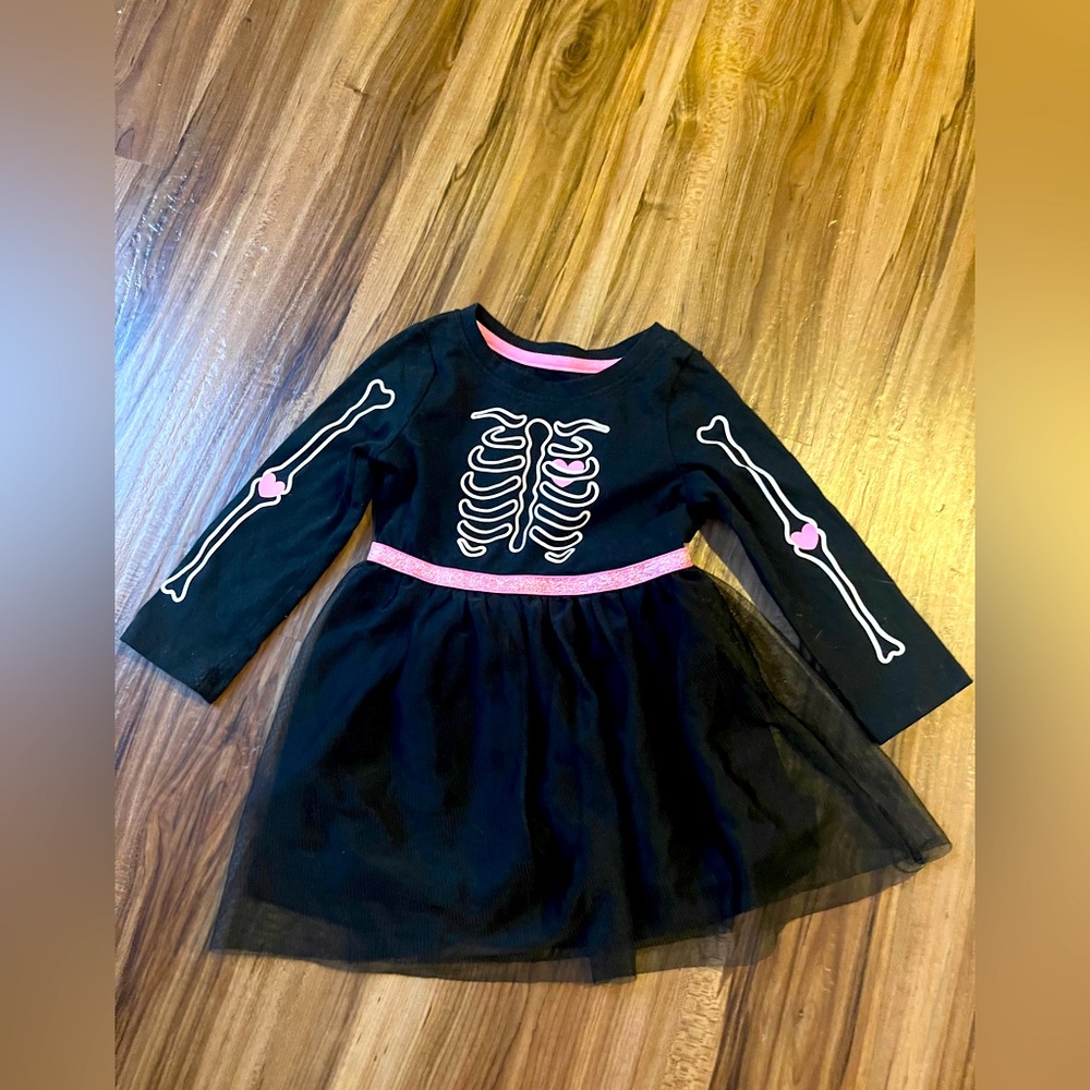 Cat & Jack skeleton dress. Size 2T